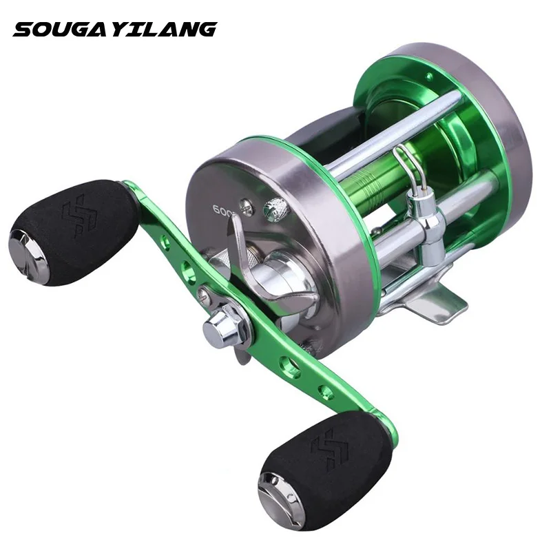 Sougayilang Trolling Fishing Reel Saltwater BaitCasting Fishing Reel Left/Right Hand 5.3:1 Max Drag 20kg Sea Fishing Drum Reel