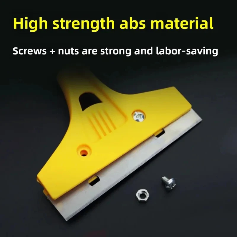 Metal scraper, car adhesive sticker remover, portable cleaning scraper or 10 blades for cleaning windows, tiles, floors, etc