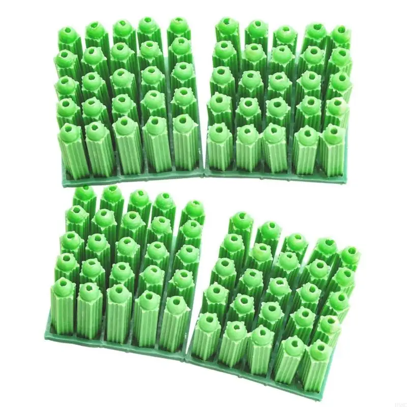 

H58C Plastic Expansion Anchors Nylon Construction Screws Set of 100 Waterproof Wall Fixing Screws for DIYer Home Improvement
