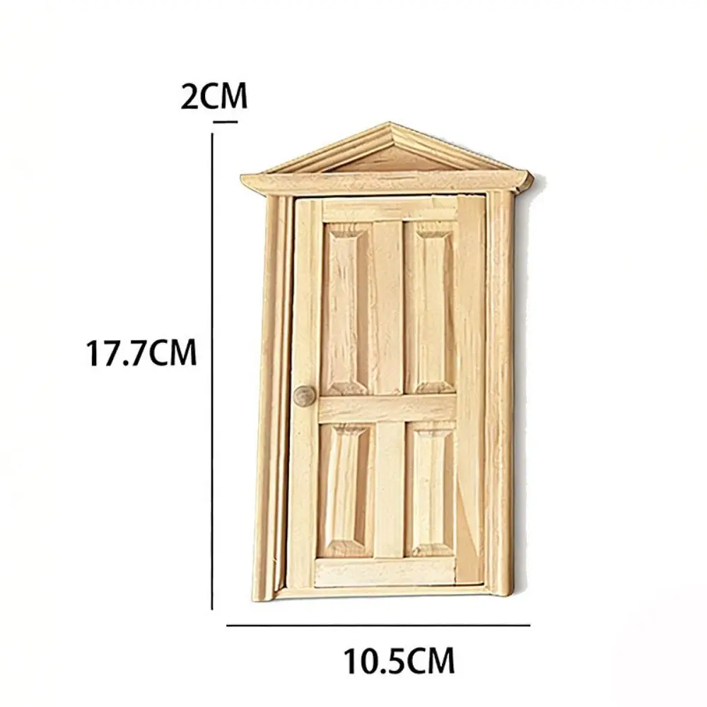 High Quality Multi Styles Simulation Furniture Mini Cute Wooden Window Frame Dollhouse Miniature Wood Door DIY Accessories