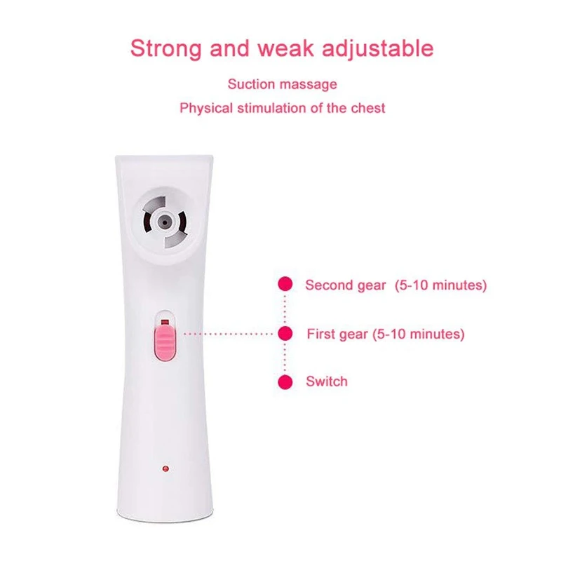 Electric Breast Massager Enlargement Chest Vacuum Pump Anti-Chest Sagging Double Suction Cup Breast Massage Machine