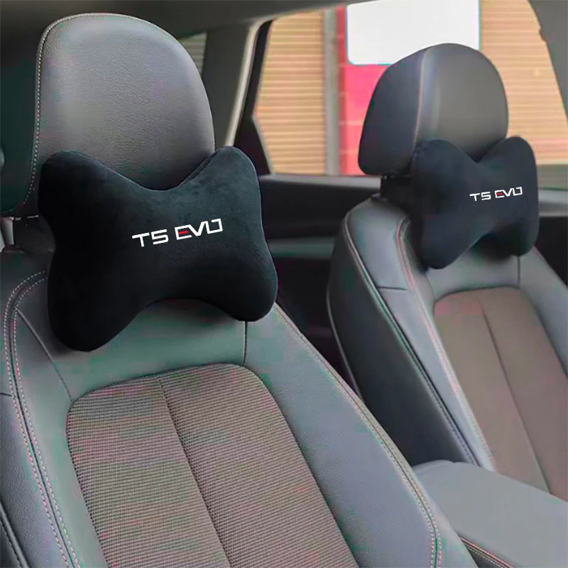 2Pcs Car Headrest Neck Pillows Support Cushion Auto Interior Accessories For Forthing T5 EVO 2023 2024+ T5EVO Accessory Styling