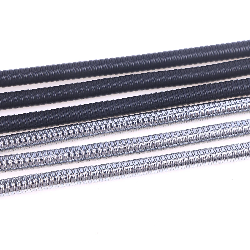 1Pc LED M4 Black Silver Microphone Positioning Hose Two External Teeth M4 Flexible Snake Tube