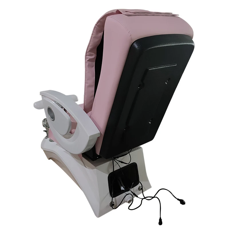 Nail Salon Furniture Equipment White Golden Electric Reclining Massage Manicure Foot Spa Luxury Pedicure Chairs