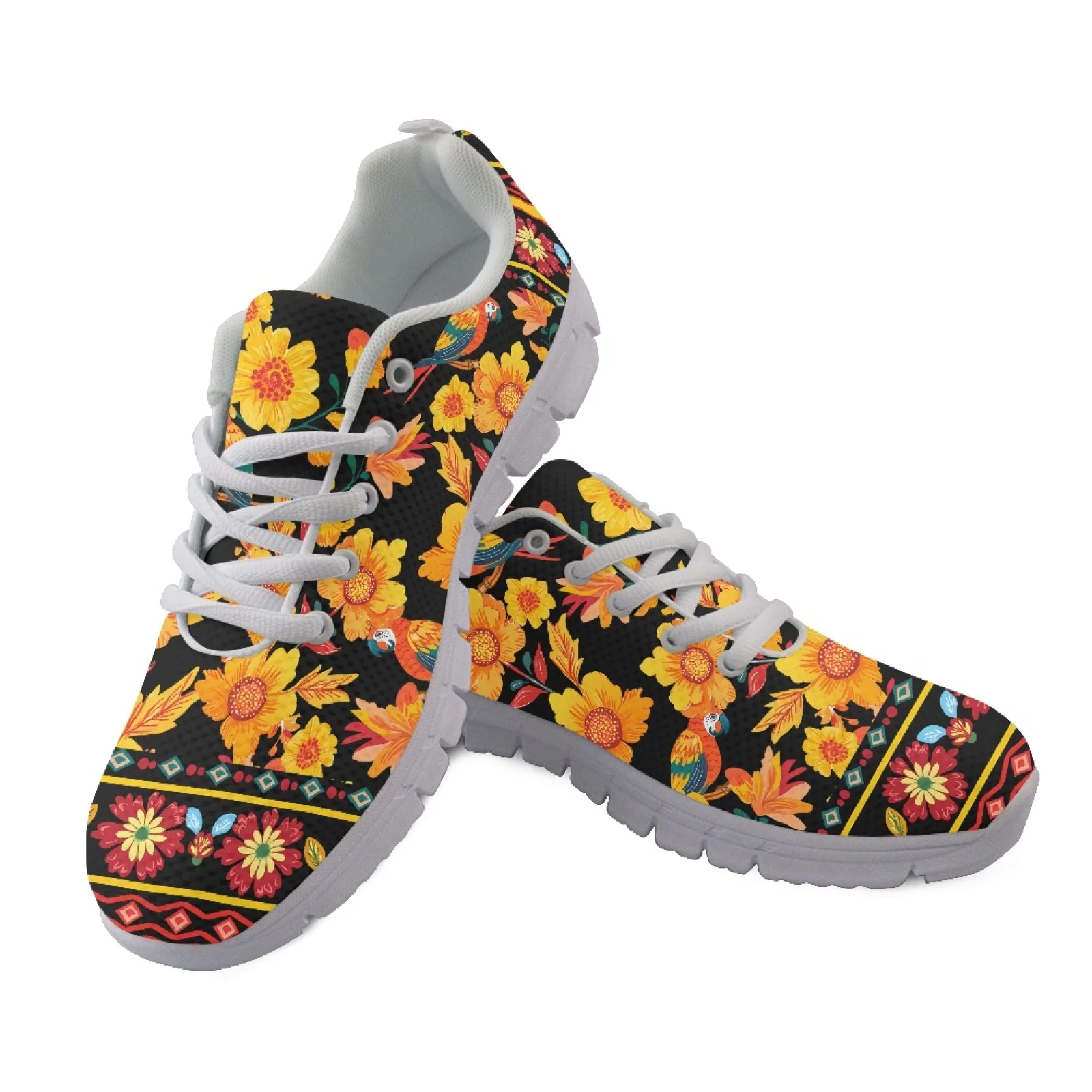 Coloranimal Parrot Feather Fashion 2026 Comfortable Running Shoes for Men Mesh & EVA Sole Fitness Shoes Tennis Shoes