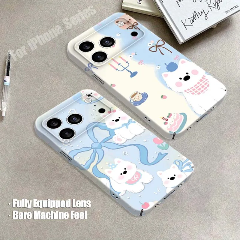 

Cartoon Bear Cake Candle For Apple iPhone 7 8 11 12 13 SE XR XS Plus Pro Max Mini 2022 Film Hard Shell Phone Case