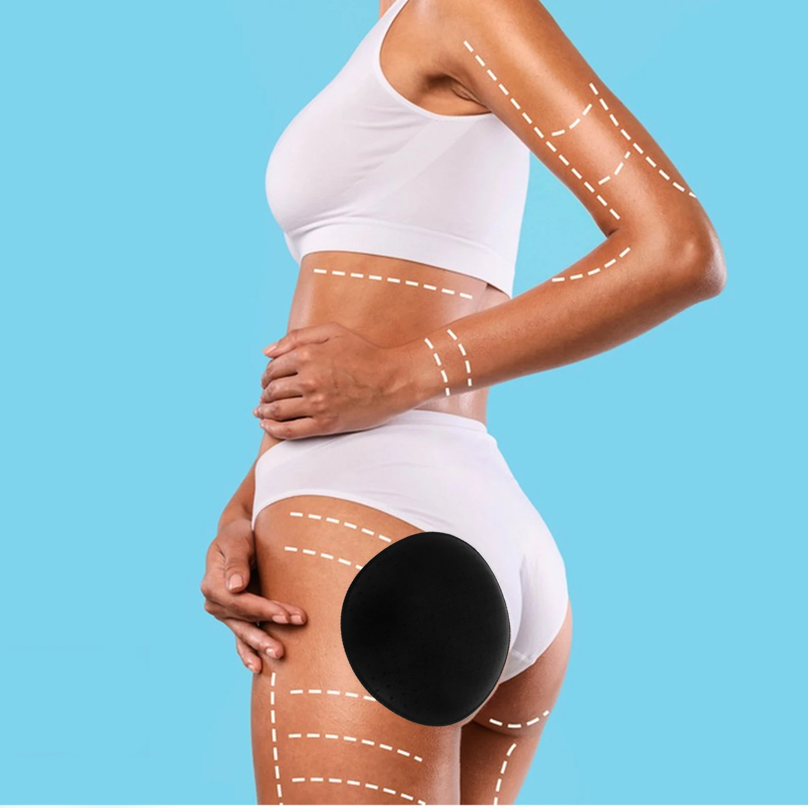 

2Pcs Silicone Hip Pads Women Shaping Enhancer Comfortable Adhesive Design Non Slip Butt Lifting Underwear Pad Accessories