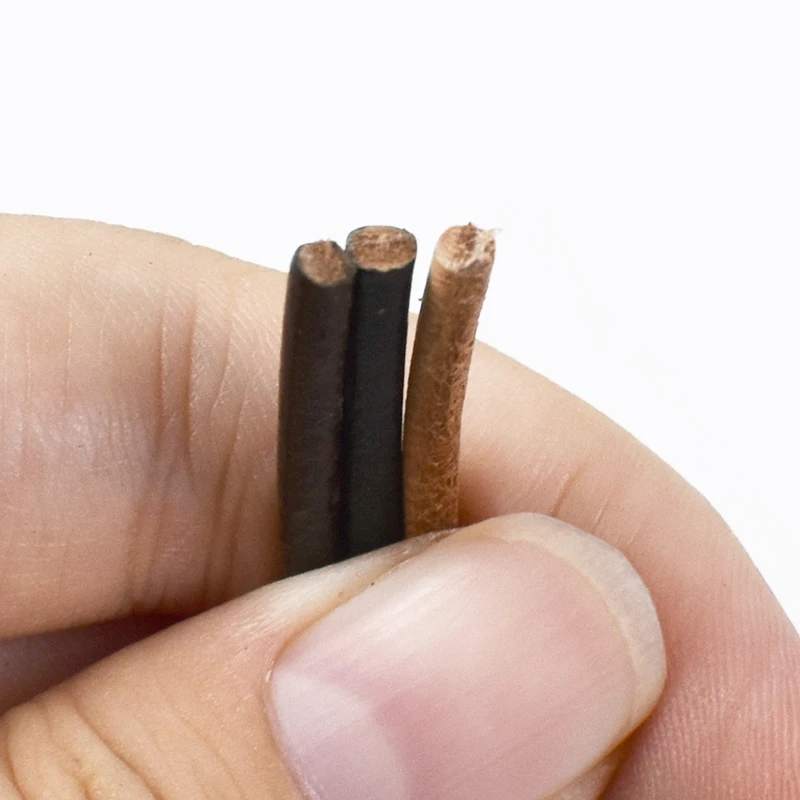 Image of 2/3 Meter 1-10mm Runde Kunstleder-Schnur für Taschen, Armbänder, Halsketten, Makramee-Seil, DIY-Schmuck, Kleidung, Bastelmaterial