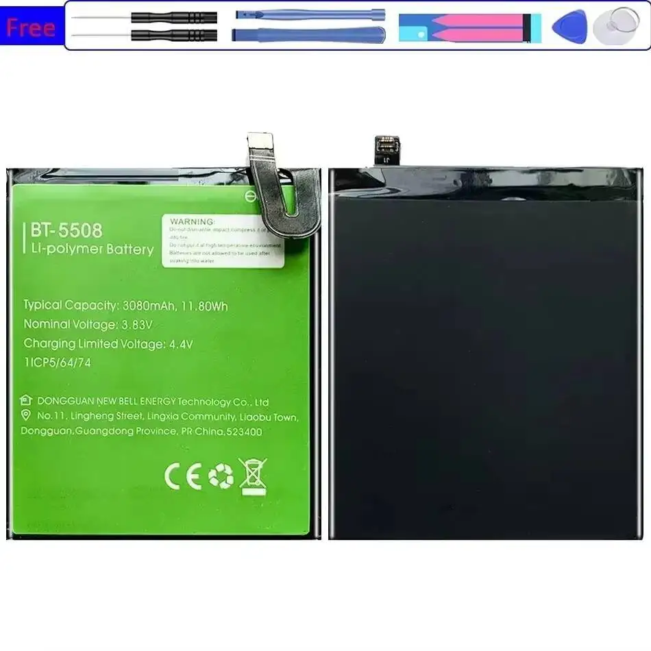 

Аккумулятор мобильного телефона BT-5508 высокой емкости для Leagoo T8S 3080 мАч