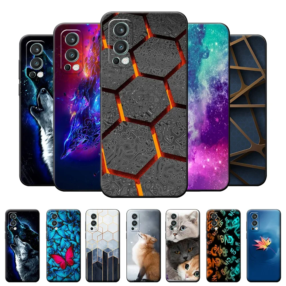 For Oneplus Nord 2 5G Case Cover Fashion Painted Soft Silicone Back Cover For OnePlus Nord 3 5G Phone Cases Funda Coque Shell