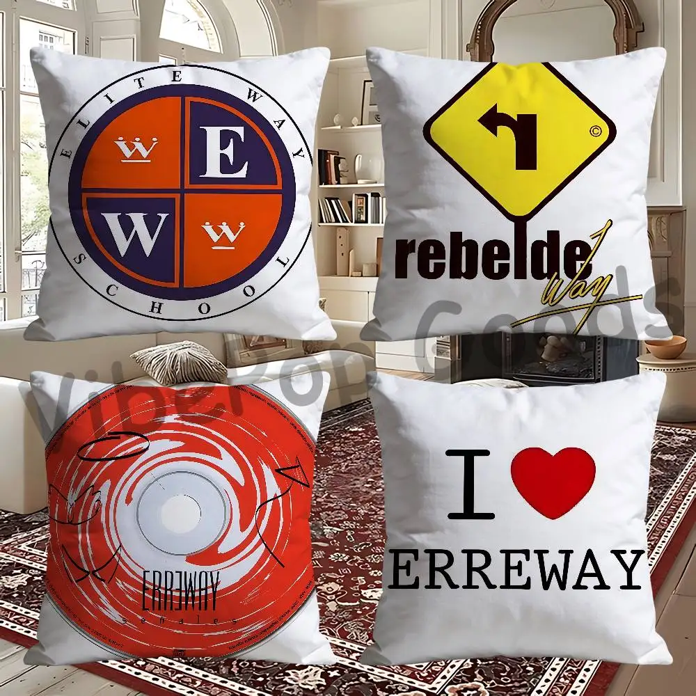 R-Rebelde W-Way Square Cushion Cover Weird Aesthetic Library Book Page Print Pillow Cover