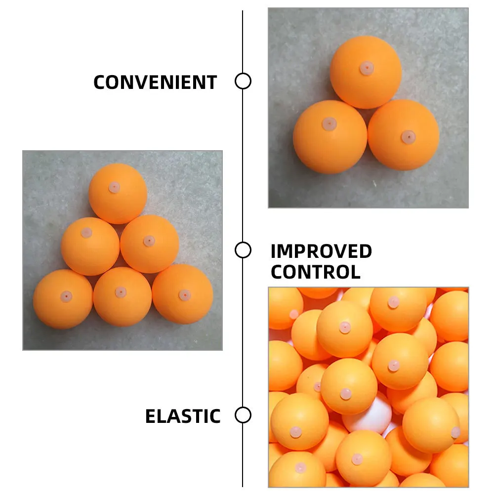 30 قطعة كرات تدريب تنس الطاولة سيليكون التوصيل مثقب ثقوب بونغ كرات للممارسة المهنية ترتد مستقر