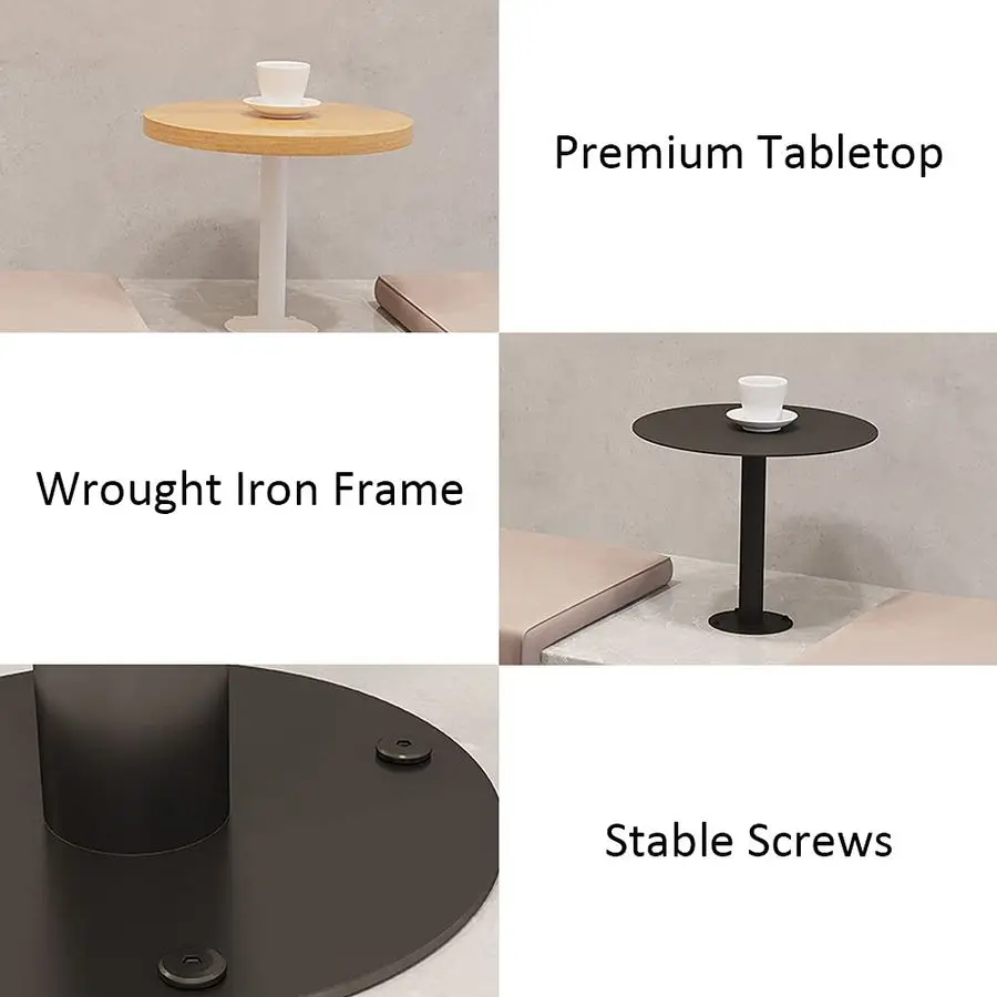Pub Table Black Bar Table Wall Mounted Cocktail Table Bistro Table MidCentury Modern Dining Table Small Wall Desk with Metal Leg