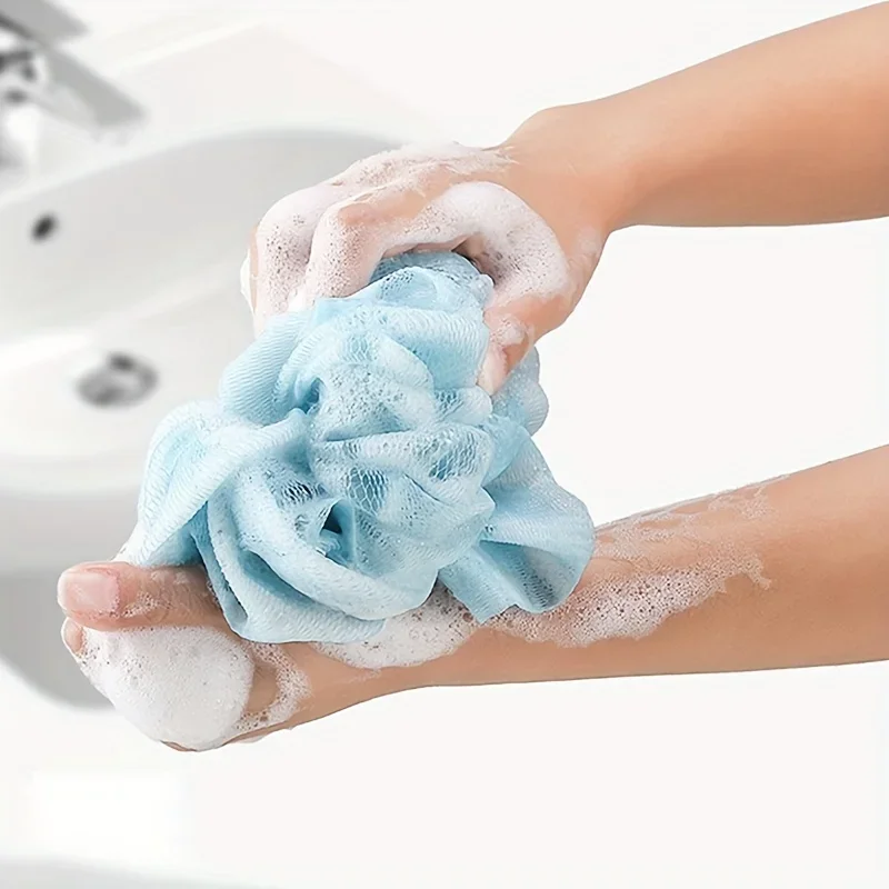 3pcs Exfoliating Bath Towel Set, 3 In 1 Back Bath Scrubbing, Body Cleaning Washcloth, Soft Bath Glove, Shower Ball Loofah