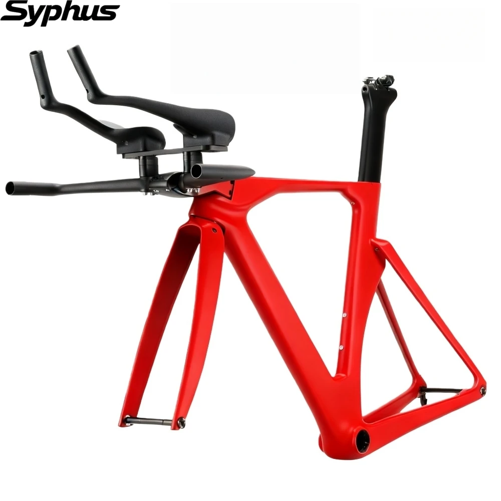 سيفوس الكربون TT الإطار مكبح قرصي الترياتلون إطار دراجة هوائية BB386 الكربون TT الدراجة الداخلية كابل الوقت محاكمة دراجة الإطار دراجة الطريق #4