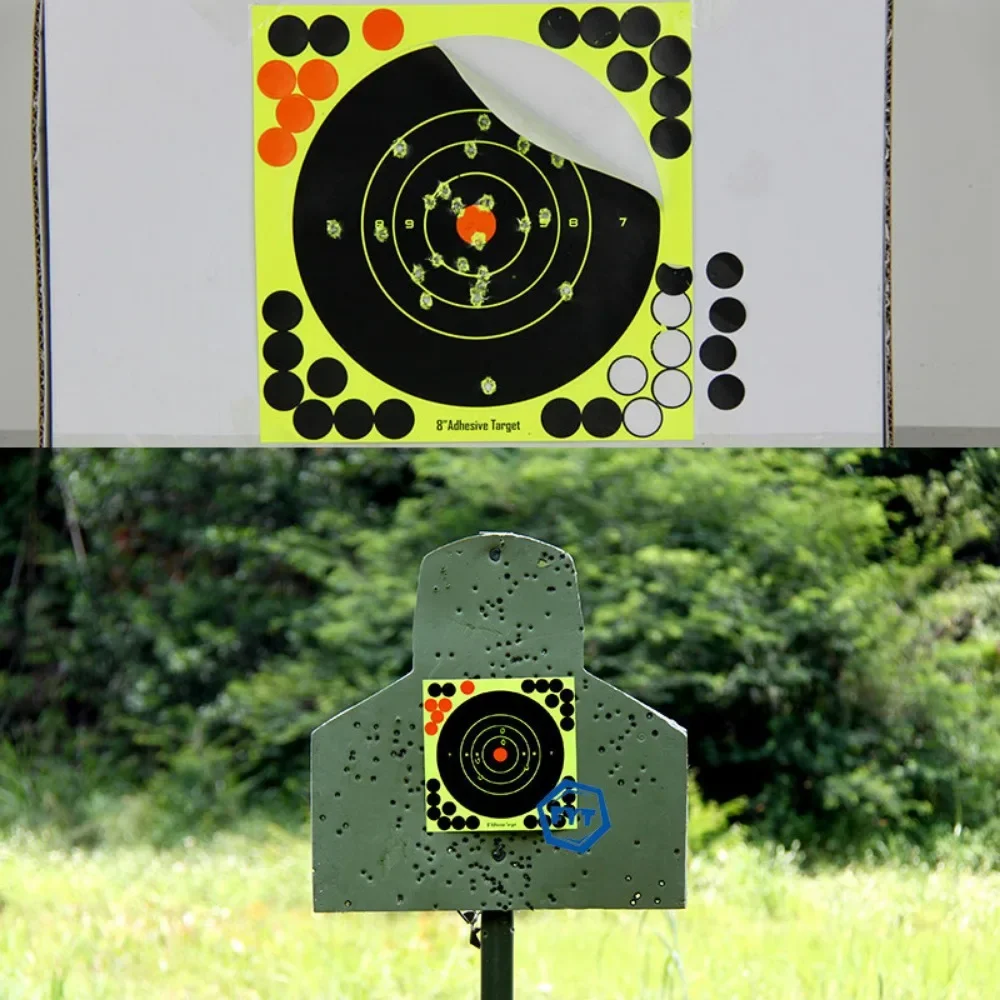 Shooting target label fluorescent color shooting splash arrow target paper bow and arrow aiming target paper