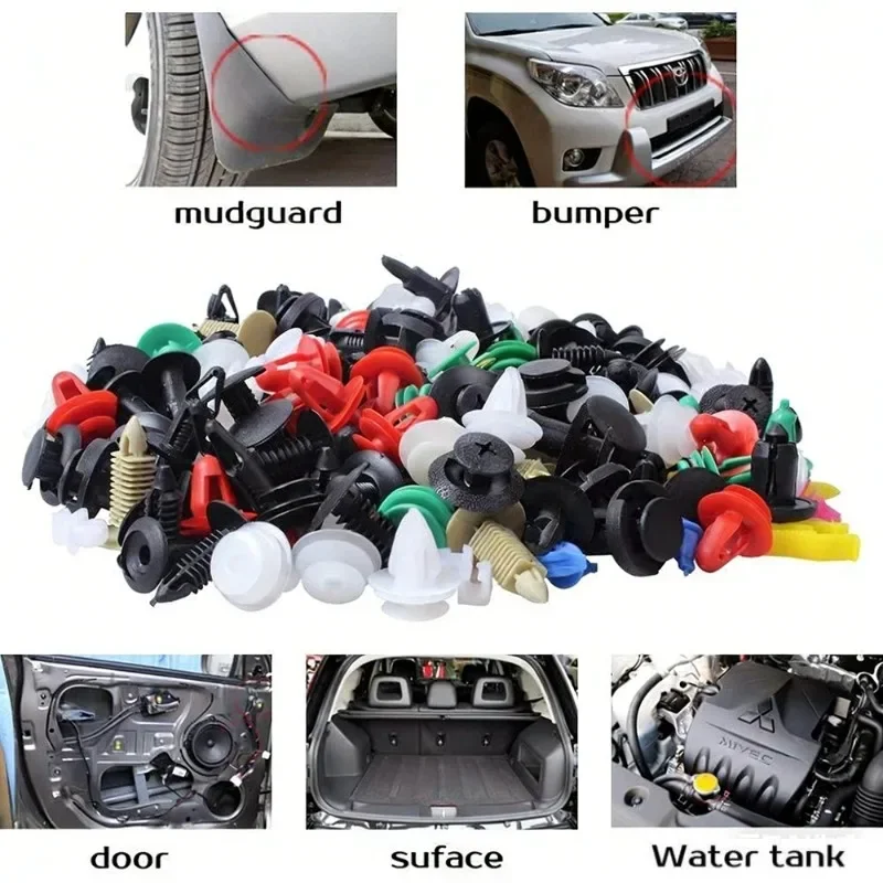 Universal Mixed Auto Fastener Car Bumper Clips Retainer Car Fastener Rivet Door Panel Liner for All Car