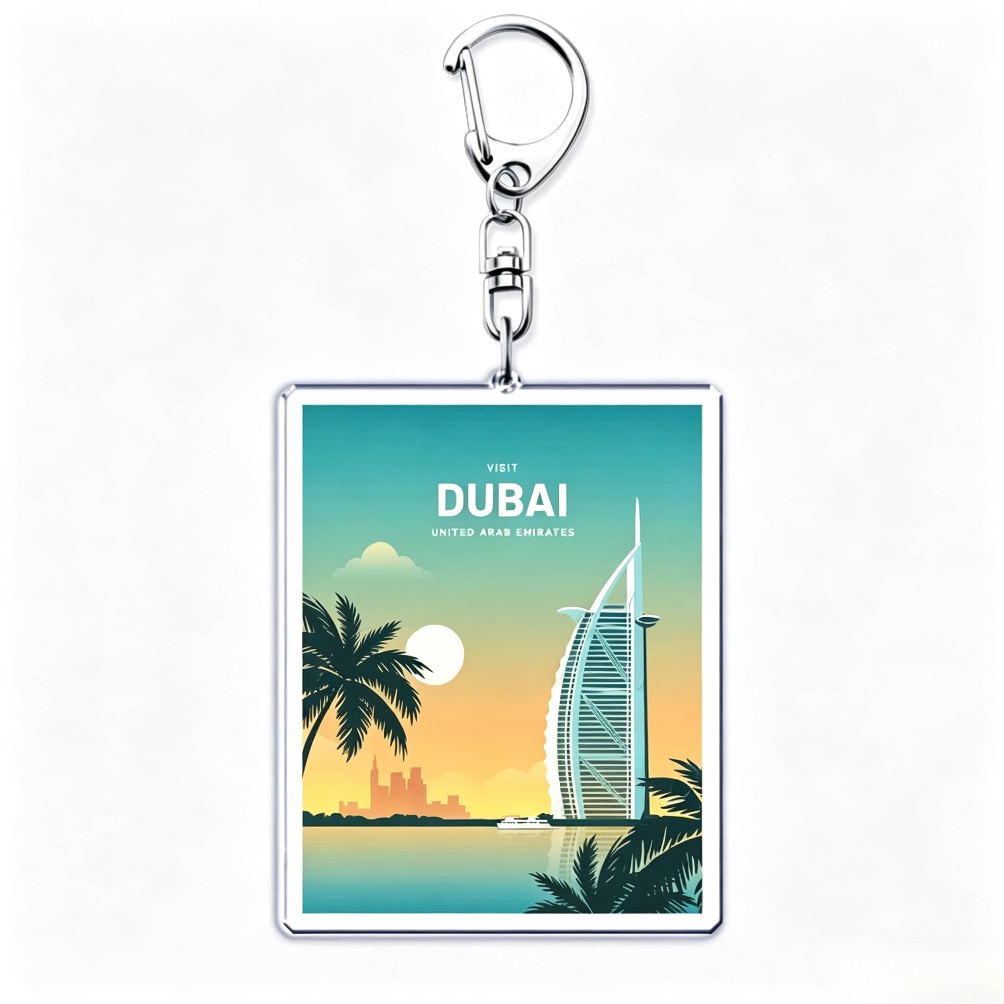 멀티 시티 풍경 아크릴 키링 펜던트 파리 런던 도쿄 뉴 - Travel Accessories London 리뷰 및 가격