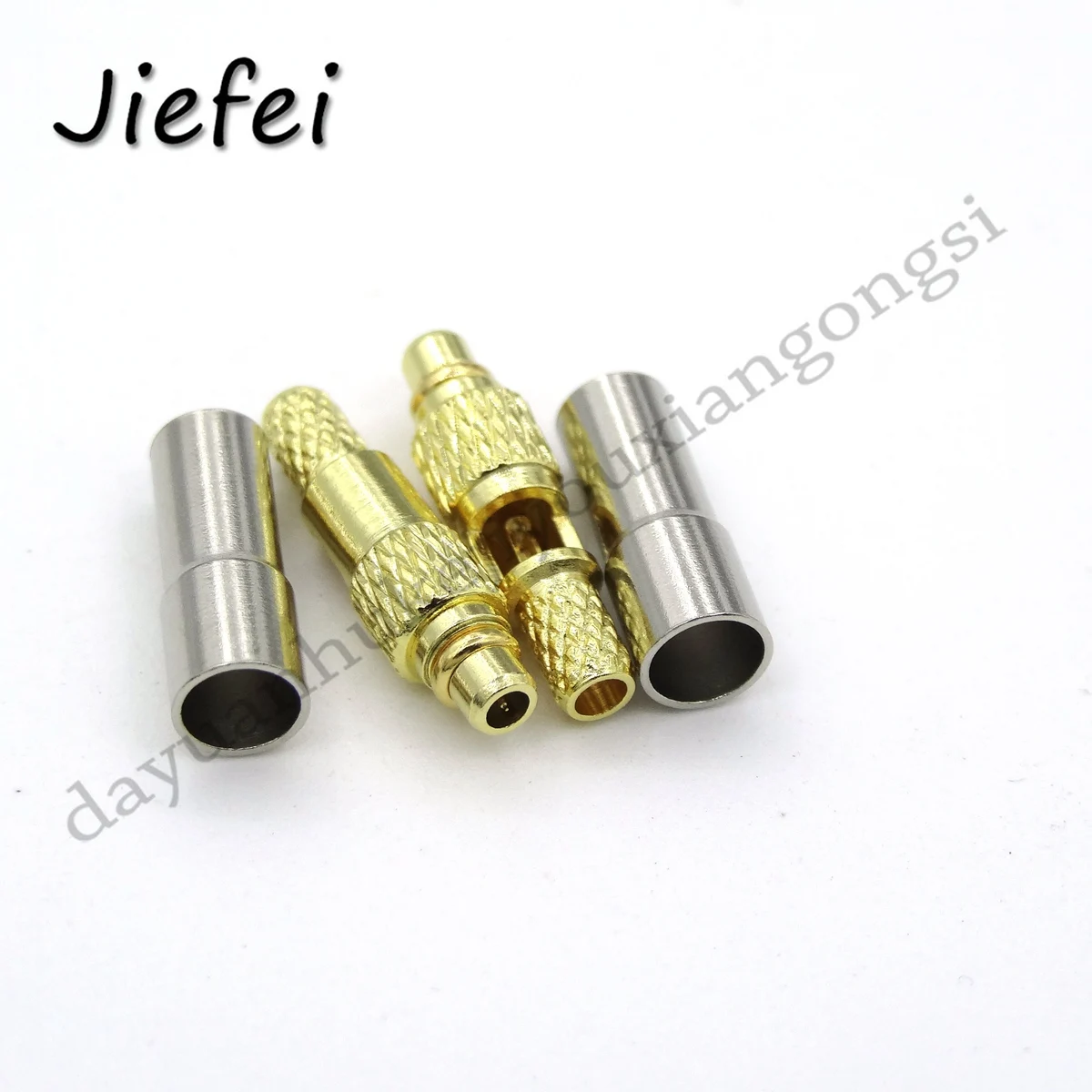 100-1000Pcs Brass MMCX Plug Male Crimp RF Coax Connector for RG316 RG179 RG174 Straight Goldplated