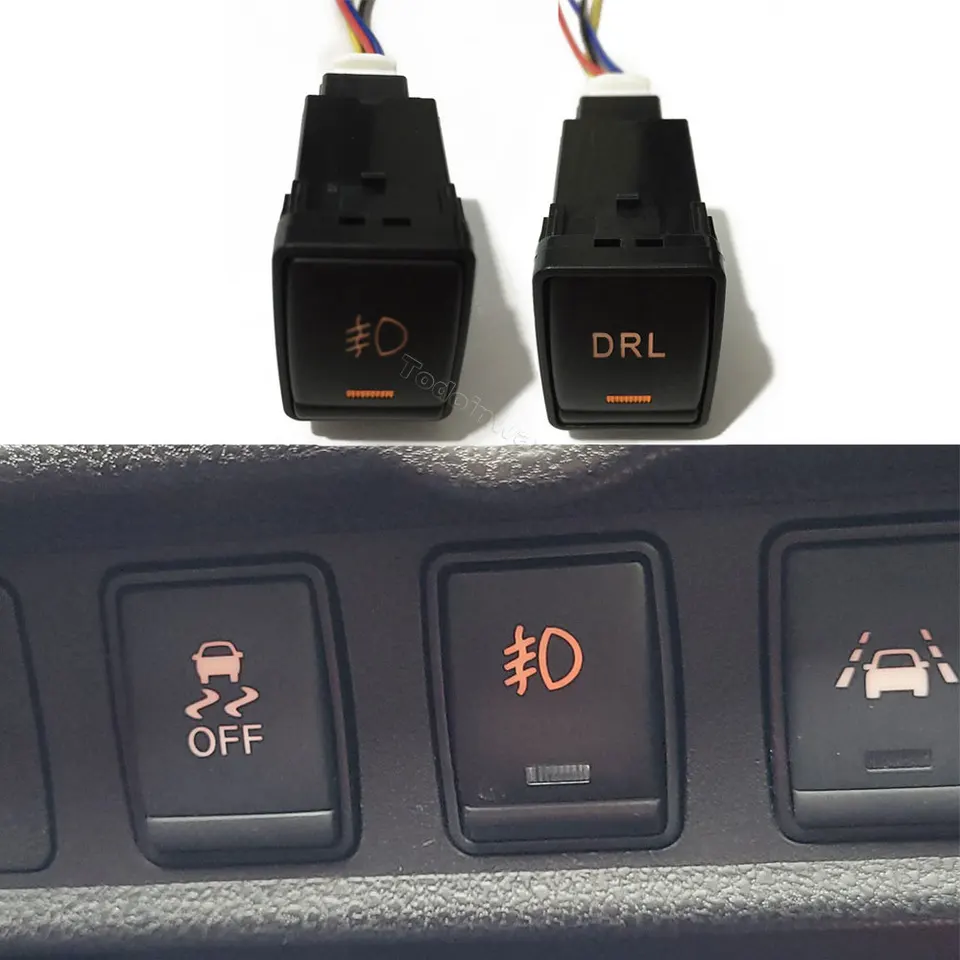 LED DRL Fog Light Switch Power Lamp On Off Spotlight Control