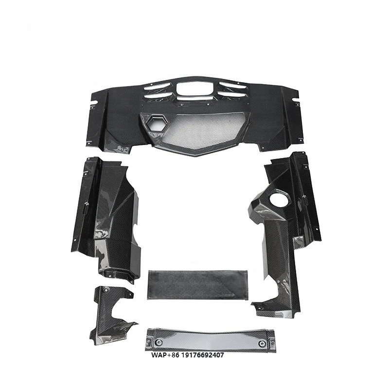 Dry Carbon Fiber Engine Bay Cover Interior Trim Panels for Aventador LP700