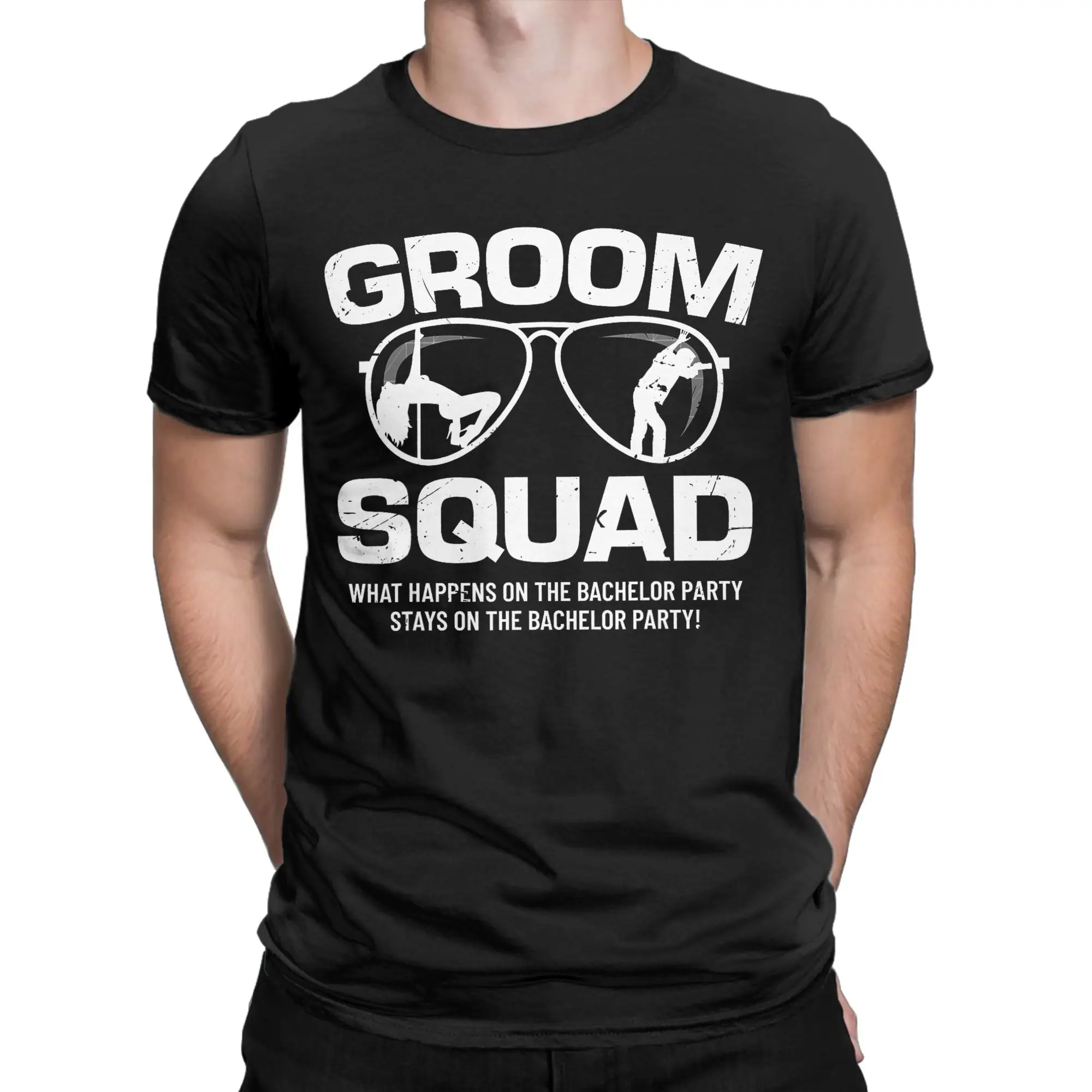 Groom Squad  Bucks Groom Groomsmen Bachelor Party T-Shirt  Trending T Shirts Short Sleeve Funny Tops Summer Clothing
