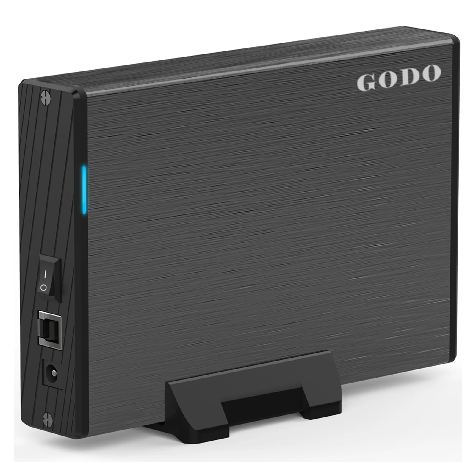 

GODO 3.5 inch SATA HDD SSD USB 3.0 Hard Drive Enclosure Vertical External Hard Drive Docking Aluminum Alloy Drive Hard Disk Case