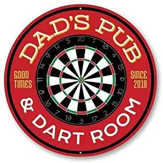 Pub and Dart Room Est Round Kitchen Bar Cafe Garage Wall Decor Vinyl Waterproof High Quality Car Stickers