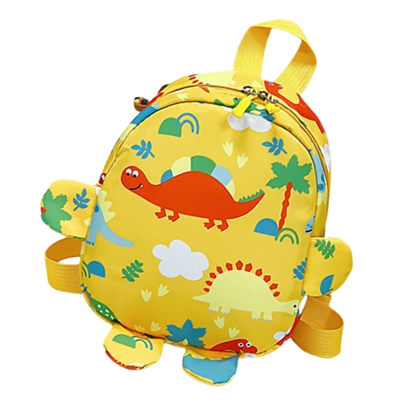 Mochila escolar con diseño dinosaurio para niños con fácil organización