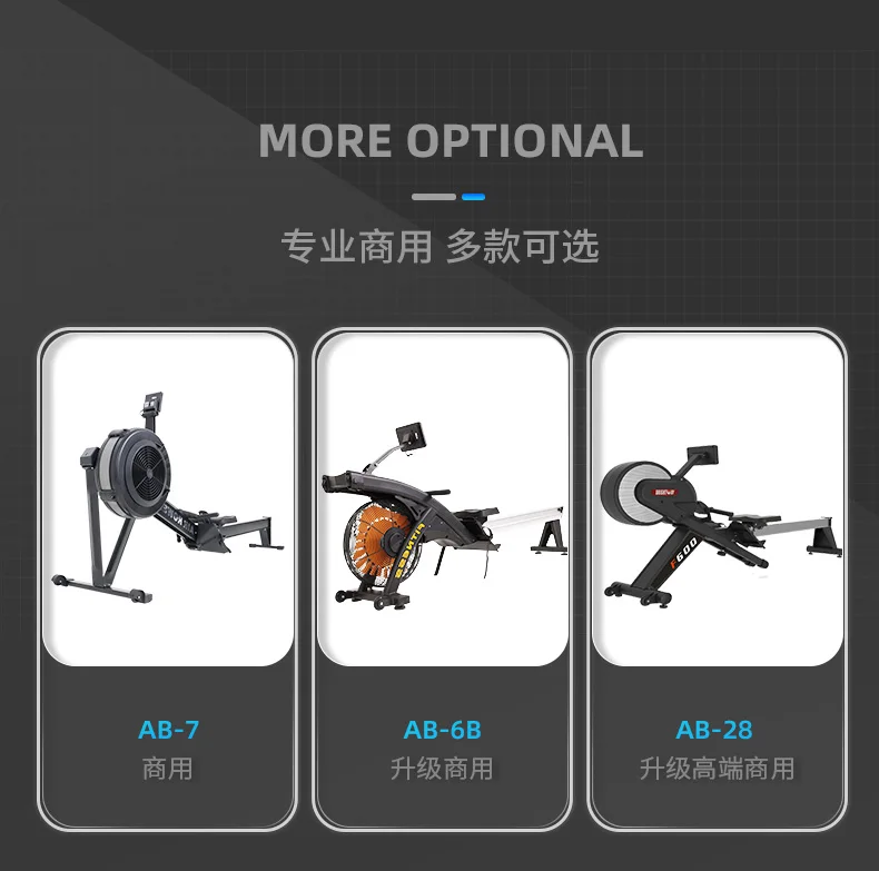 Wind resistance rowing machine gym commercial silent bicycle magnetic control fitness equipment indoor aerobic exercise