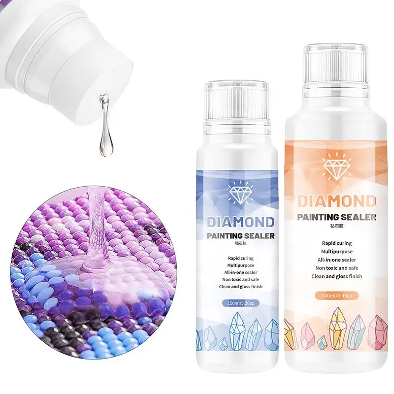 60-240ml Adhesives &Sealers Diamond Painting Sealer Puzzle Art Glue Permanent Hold & Shine Effect Sealer Accessories And Tools