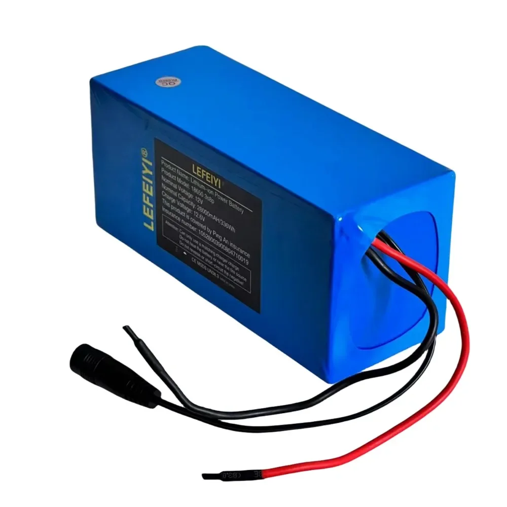 100% القدرة الحقيقية 3S8P 12 فولت 28000 مللي أمبير 18650 بطارية ليثيوم قابلة للشحن مع لوحة حماية الدائرة BMS المتكاملة