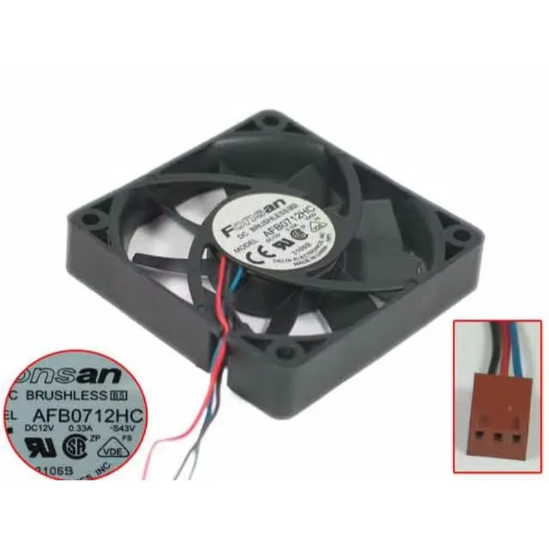 

Delta Electronics AFB0712HC S43V DC 12V 0.33A 70x70x15mm Server Cooling Fan