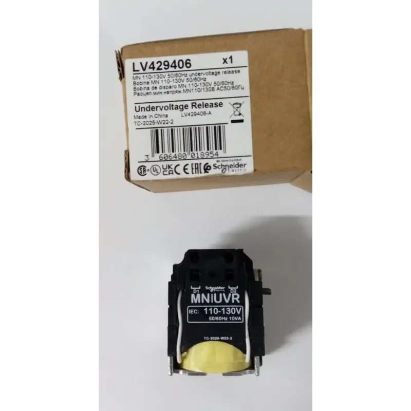 LV429406 MN undervoltage release, ComPact NSX, rated voltage 110/130 VAC 50/60 Hz