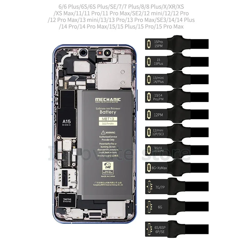 MECHANIC Power Pro Ultra IP Full Series Data Boot Cable for IP6 - 15PRO MAX Battery Free Testing Power on Without Restarting