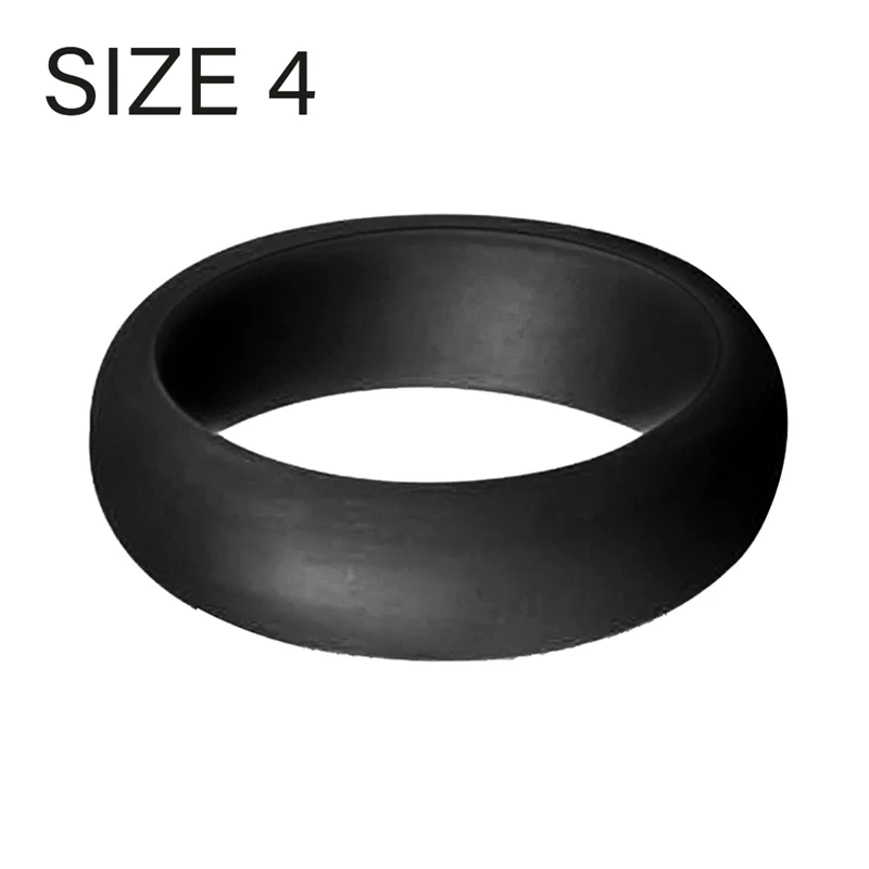 ABQR 5.7mm Popular for Men Women Silicone Cool Rings Silicone Wedding Ring Environmental Outdoor Sports RingX2 4