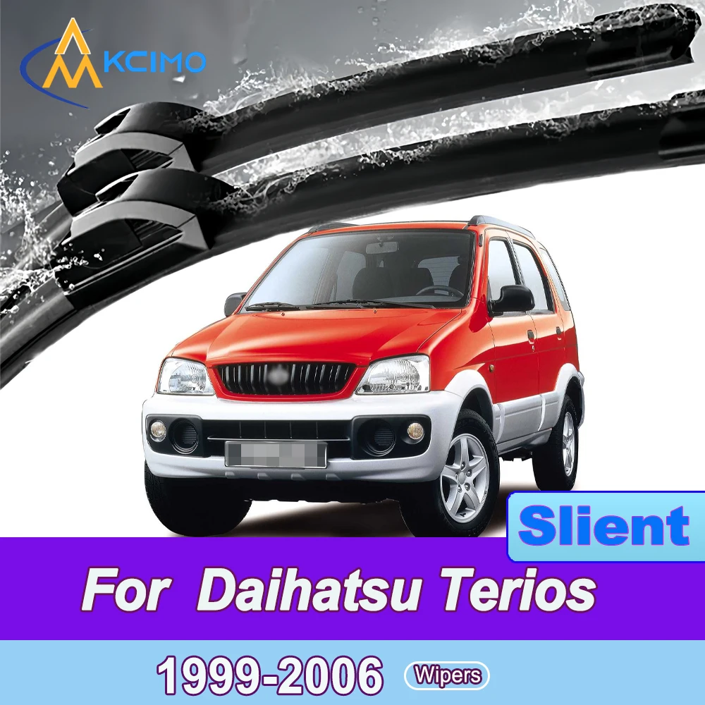 

2pcs Quiet Beam Wiper Blades for Daihatsu Terios J100/F500 1999-2006 Silent Windshield Wipers with Quick Installation