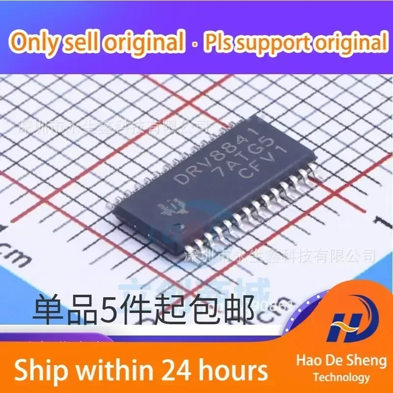

10 шт./лот DRV8841PWPR TSSOP-28 2.5A, микросхема драйвера шагового двигателя, новая, оригинальная, в наличии
