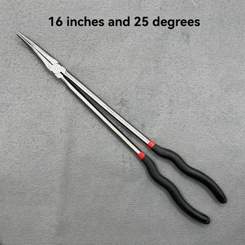 16-Inch 400MM Needle-Nosed Pliers Plus Long Mouth Fishing Auto Repair Pliers Long Handle Clamp