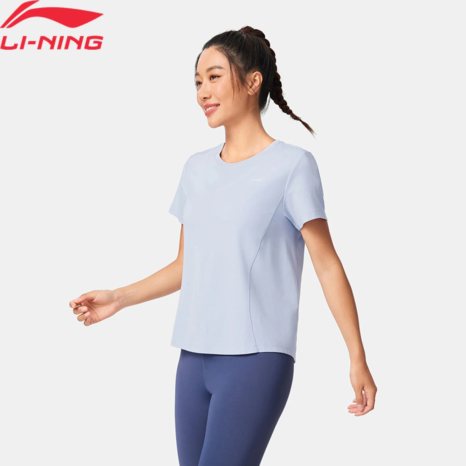 Li-Ning Women's Training T-shirt AT DRY FREEZE Regular Fit 53%Viscose 27%Polyamide 13%Modal 7%Elastane LiNing Tee Tops ATSV410