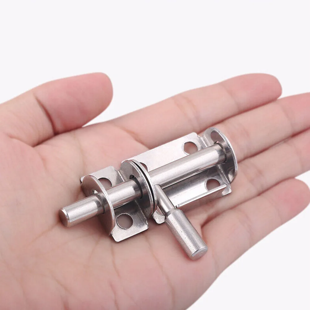 Stainless Steel Sliding Gate Bolt Door Latch Solid Sliding Bolts Latch Hasp Home Hardware Gate Safety Toilet Door Lock