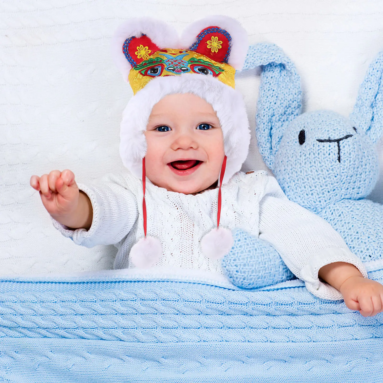 

Chinese Warm Festival Hat Birthday Party Photo Prop New Year Decoration Gift Chinese Tiger Hat Kids New Year Gift