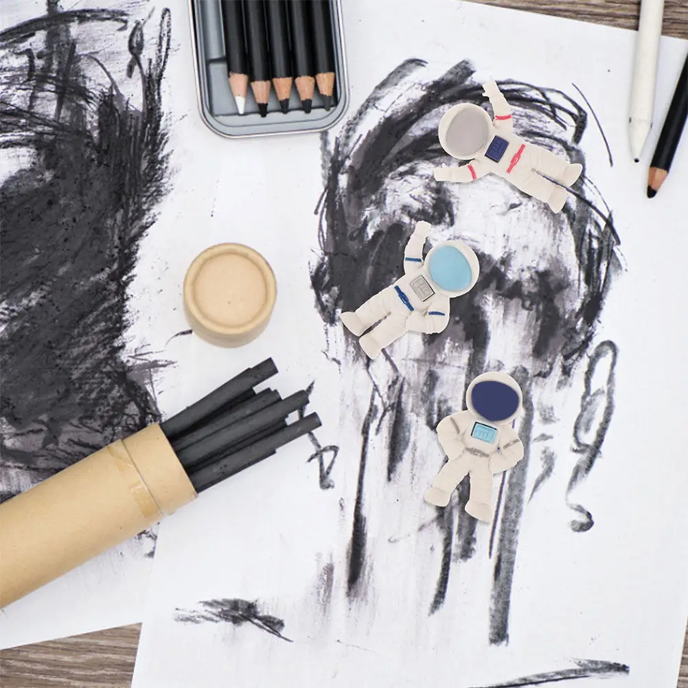 

Набор из 24 мини-ластиков в форме космонавтов: милые мультяшные ластики оптом для класса, офиса, школы, детского сада, рисования