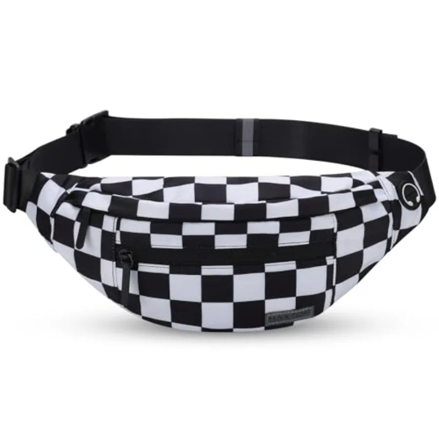 

Large Crossbody Fanny Pack with 4-Zipper PocketsGifts for Enjoy Sports Festival Workout Traveling Running Casual Hands-Free Wal