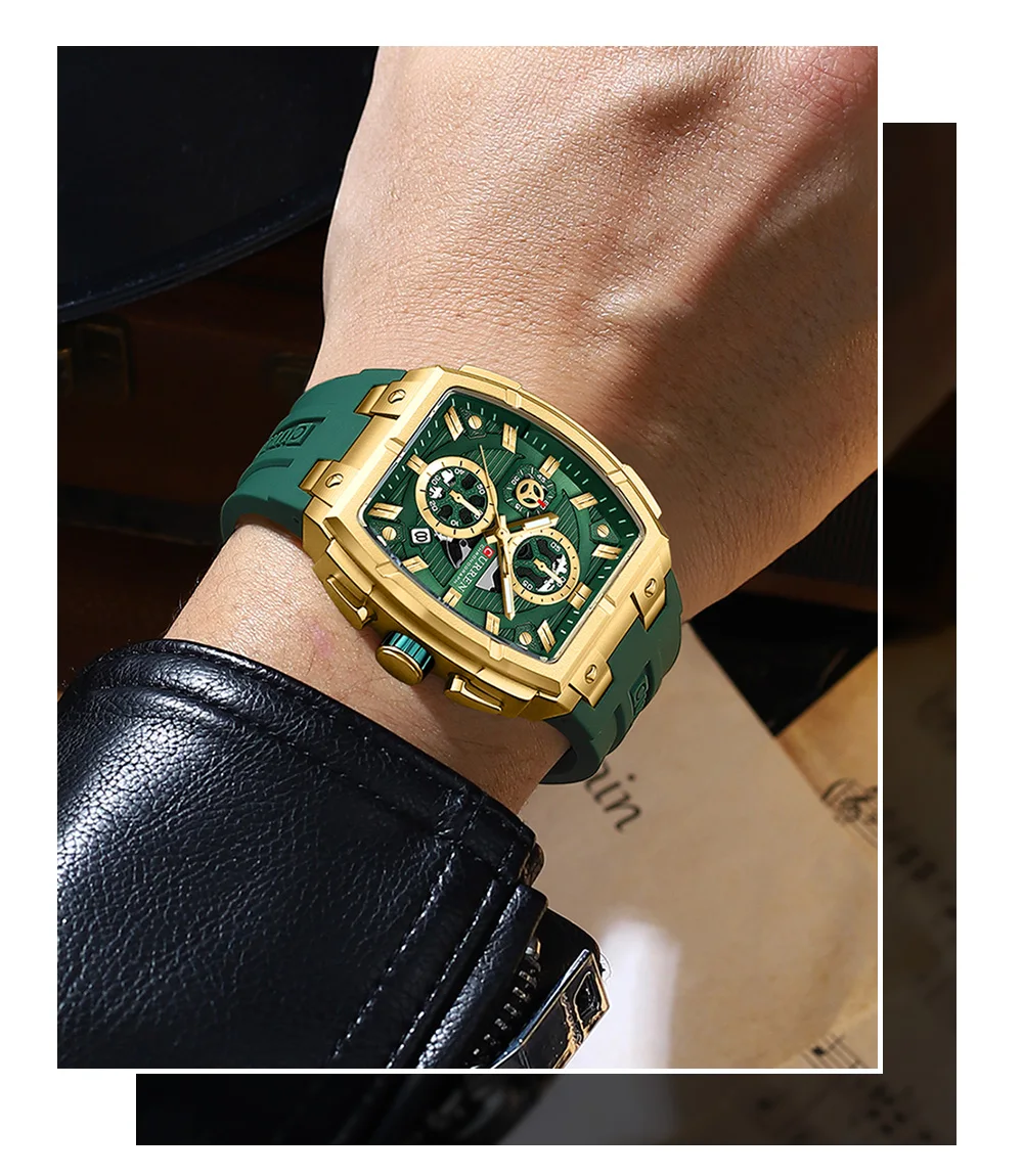 CURREN Herren-Chronograph Quarzuhr mit Leuchtzeigern und automatischer Datumsanzeige - für Business und Freizeit 8488 – Detail 18