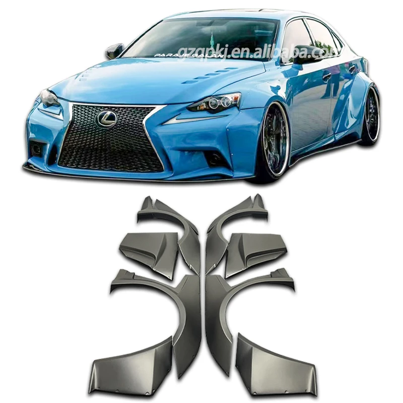 for 13-19 Lexus is200 is300 upgraded wide body side skirt wide fender body kit Lexus is body kit bumper spoiler