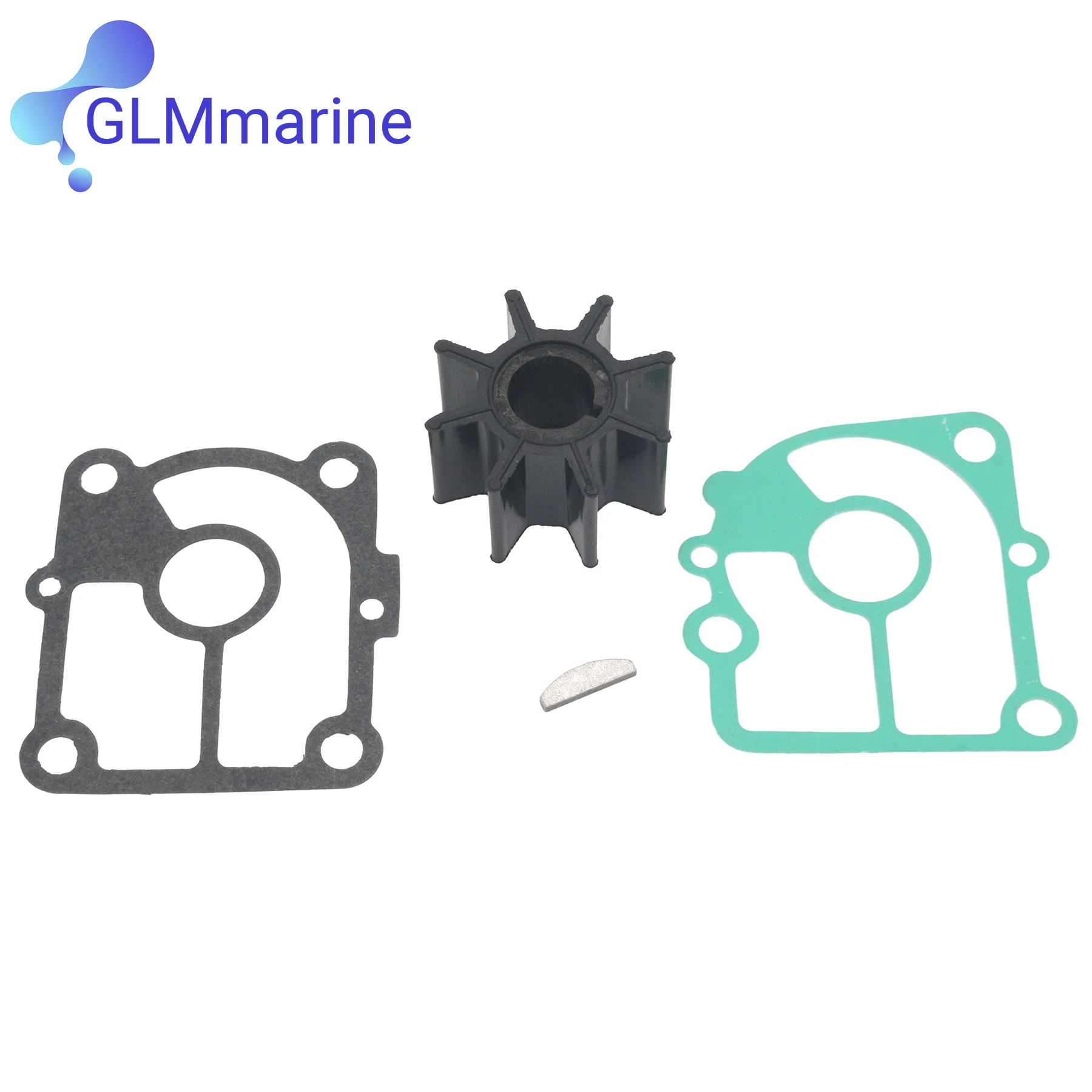 

334-65021-0 Water Pump Impeller Repair Kit for Tohatsu Nissan MFS NSF 9.9 15 18 20 HP Outboard 334650210 334650210M 3LD-65021