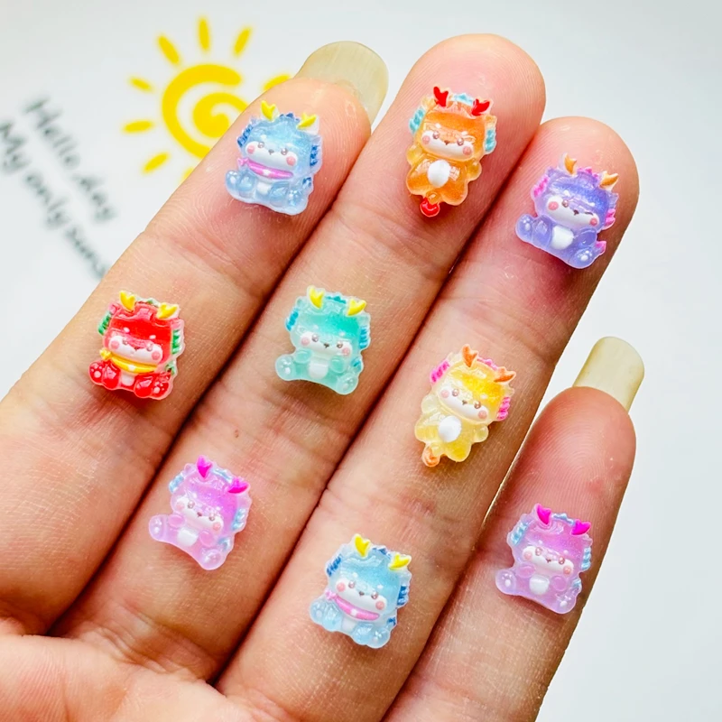 

50 Pcs New Cute Resin Dragon Baby Free Shipping Flat Back Ornament Jewelry Making Manicure Hairwear Accessorie