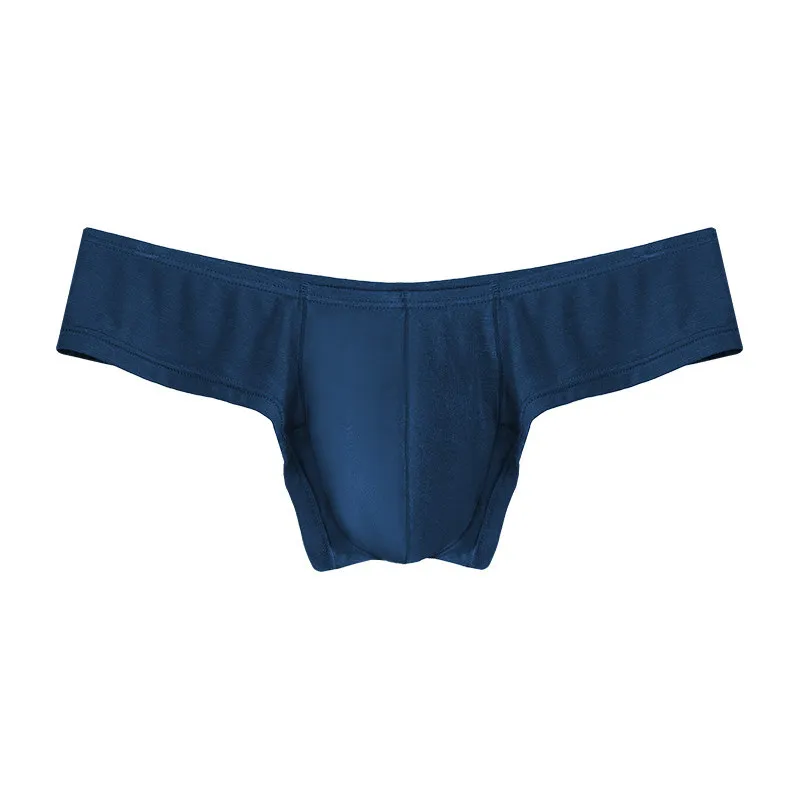 Men's Briefs Low Waist Sexy U Convex Pouch Underwear Summer Thin High Fork Boxers Soft Underpants Calzoncillos Hombre