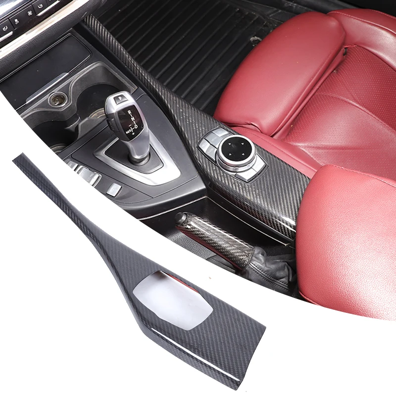 

Real Carbon Fiber Car Multimedia Button Panel Cover Sticker Trim For BMW 1 2 Series F20 F21 F22 F23 116I 118I 2012-2019 LHD